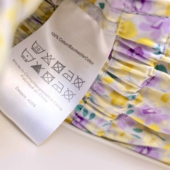 Baum Und Pferdgarten Liberty Floral Smocked Peplum Tank Top - Picture 6 of 8